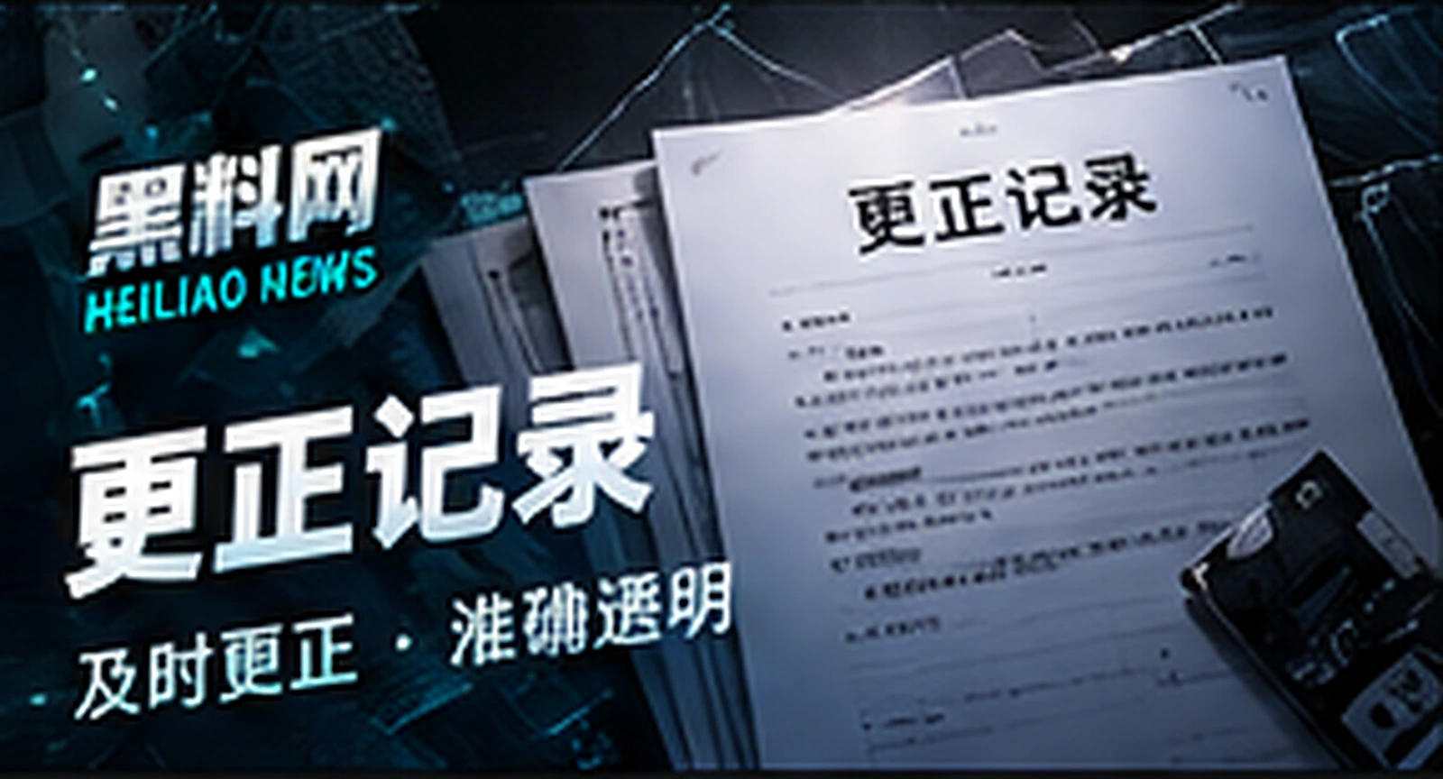 更正记录阅读说明概念配图